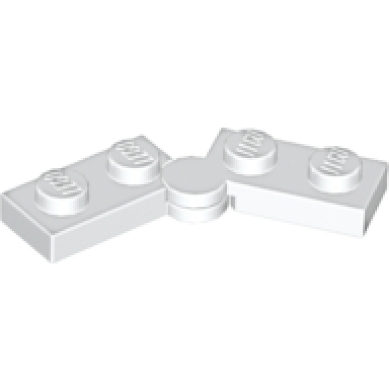 Scharnier Plaat 1x4 White